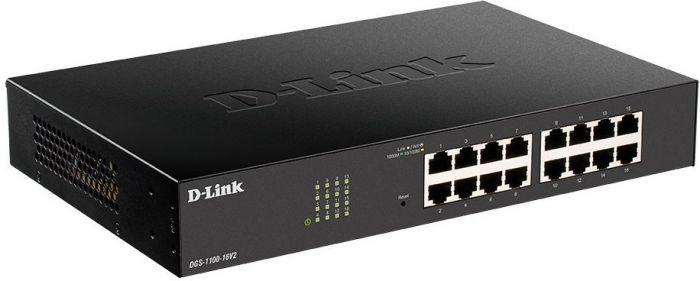 Комутатор D-Link DGS-1100-16V2 16xGE, EasySmart