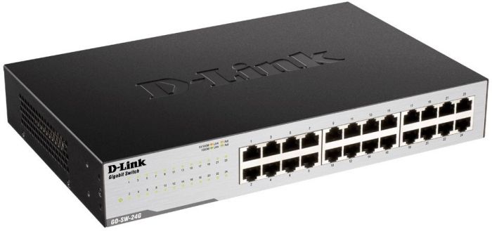 Комутатор D-Link GO-SW-24G/E 24xGE, Desktop, Некерований