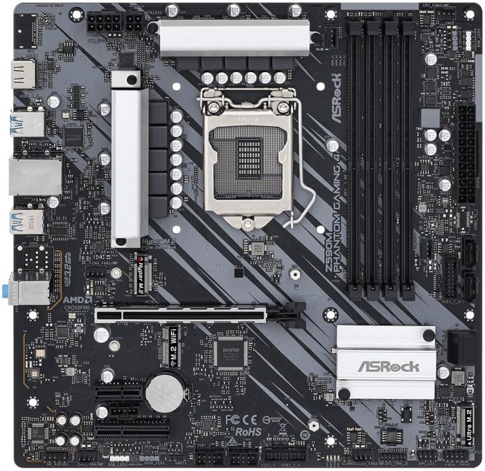 Материнська плата ASRock Z590M PHANTOM GAMING 4 s1200 Z590 4xDDR4 HDMI DP VGA mATX