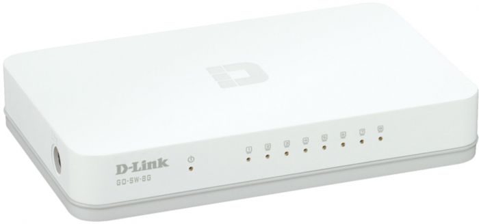 Комутатор D-Link GO-SW-8G/E 8xGE, Некерований