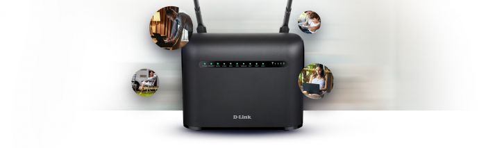 Маршрутизатор D-Link DWR-953V2 AC1200, 4G/LTE, 4xGE LAN, 1xGE WAN, Слот для SIM-картки