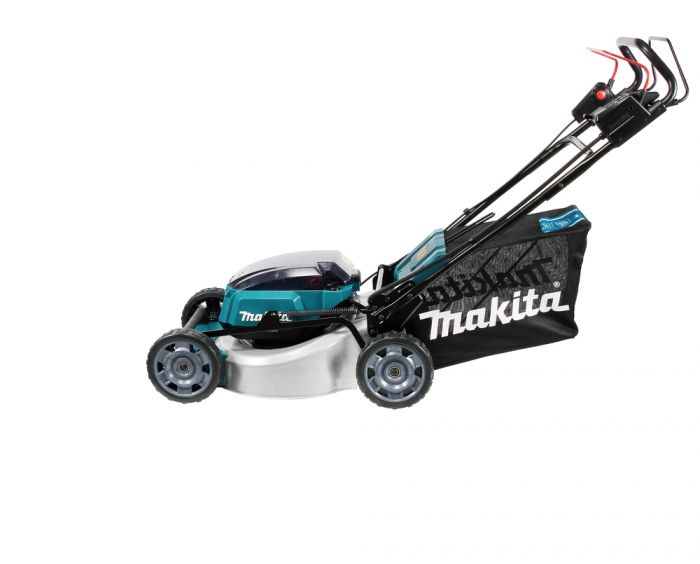 Газонокосарка акумуляторна Makita DLM462Z самохідна, LXT 36В (18+18В), 46 см, 60 л, 39 кг, 20-100мм, мульчір-е, 2.5-5 км/год, до 1900 м2, SOLO