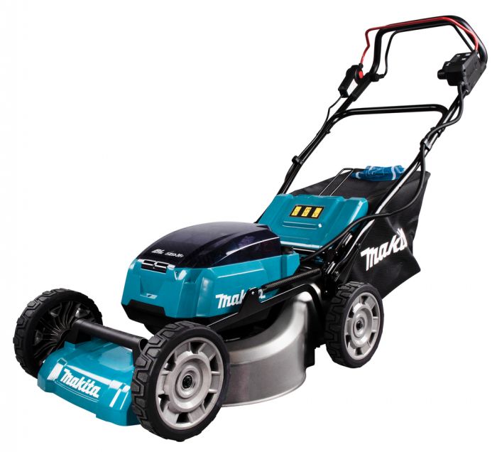 Газонокосарка акумуляторна Makita DLM462Z самохідна, LXT 36В (18+18В), 46 см, 60 л, 39 кг, 20-100мм, мульчір-е, 2.5-5 км/год, до 1900 м2, SOLO