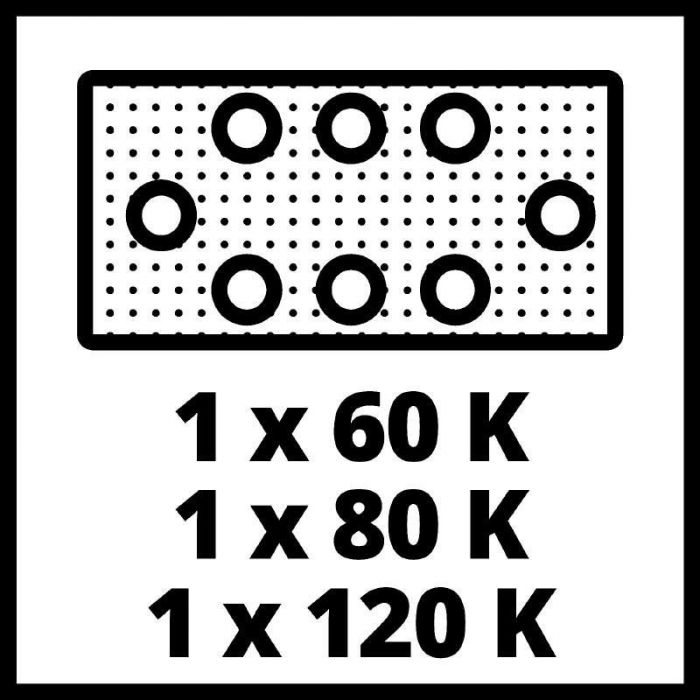 Вібраційна шліфмашина Einhell TE-OS 18/230 Li - Solo акум., PXC, 18В, 230х115 мм, 14000-22000 об/хв, 1.6 кг (без АКБ і ЗП)