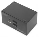 Комутатор DIGITUS Desktop HDMA KVM, 2 Port, Dual Display, 4K