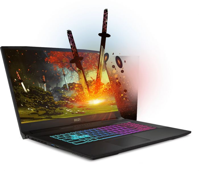 Ноутбук MSI Katana 17.3" FHD, Intel i7-12650H, 16GB, F1TB, NVD4050-6, DOS, чорний