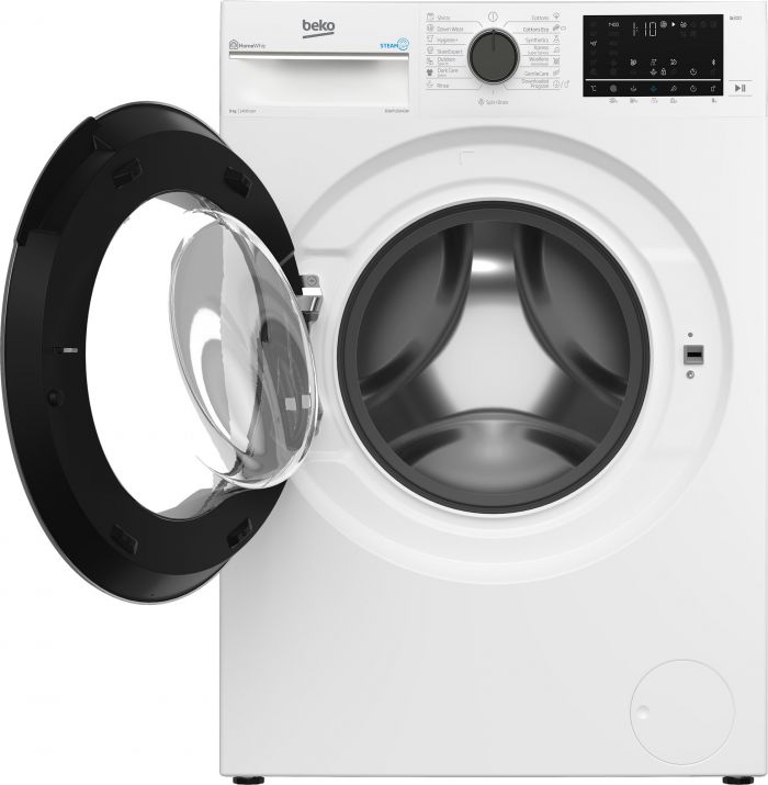 Пральна машина Beko фронтальна, 9кг, 1400, A+++, 55см, дисплей, SMART, ПАР, інв., білий