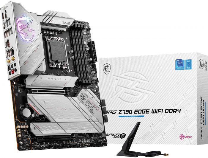 Материнcька плата MSI MPG Z790 EDGE WIFI DDR4 s1700 Z790 4xDDR4 M.2 HDMI DP WiFi BT ATX