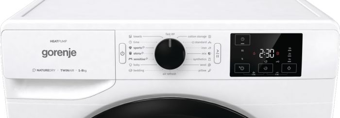 Сушильна машина Gorenje тепловий насос, 8кг, A+++, 60см, дисплей, білий