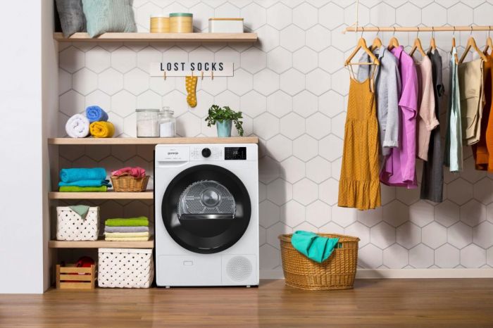 Сушильна машина Gorenje тепловий насос, 8кг, A+++, 60см, дисплей, білий