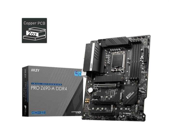 Материнcька плата MSI PRO Z690-A DDR4 s1700 Z690 4xDDR4 M.2 HDMI DP ATX