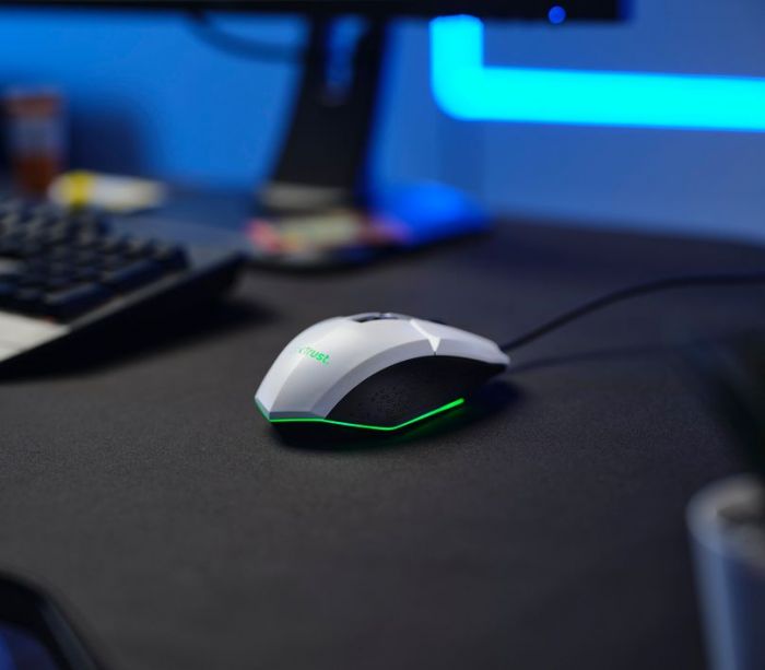 Миша Trust GXT 109 FELOX RGB White