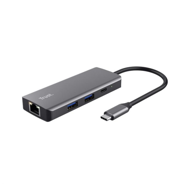 USB-хаб Trust Dalyx  6-in-1 USB-C Multi-port Dock Aluminium