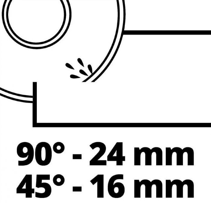Плиткоріз акум Einhell TE-TC 18/115 Li - Solo, 18В, PXC, 3800 об/хв, диск 115х22.2 мм, різ 24 мм, 3.5 кг (без АКБ і ЗП)
