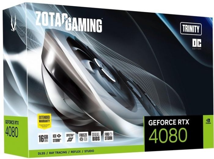 Відеокарта ZOTAC GeForce RTX 4080 16GB GDDR6X Trinity