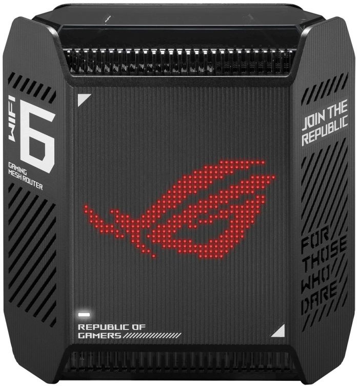 Маршрутизатор ASUS ROG Rapture GT6 1PK black AX10000 3xGE LAN 1x2.5GE WAN 1xUSB 3.2 g1 WPA3 OFDMA MESH