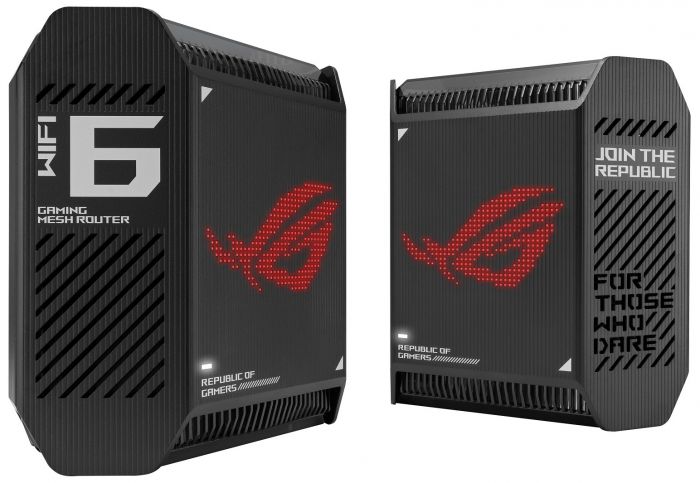 Маршрутизатор ASUS ROG Rapture GT6 2PK black AX10000 3xGE LAN 1x2.5GE WAN 1xUSB 3.2 g1 WPA3 OFDMA MESH