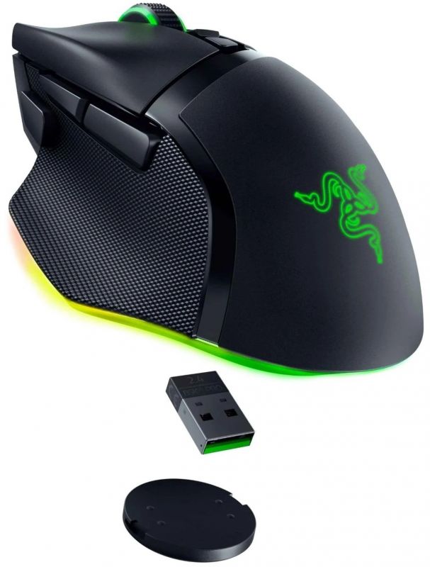 Миша Razer Basilisk V3 Pro, RGB, USB-A/WL/BT, чорний