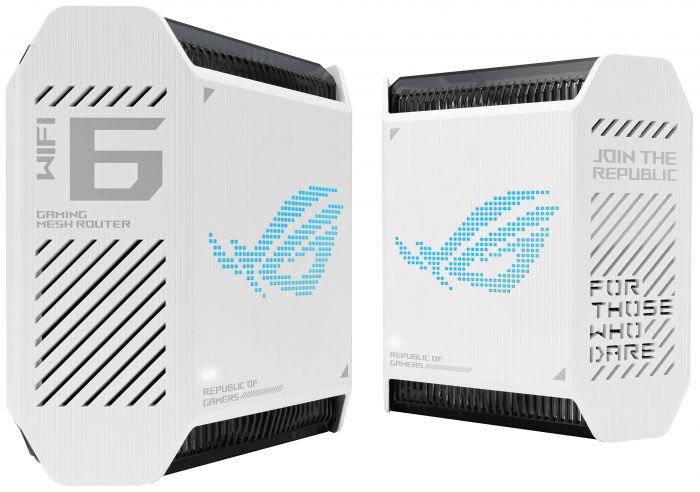 Маршрутизатор ASUS ROG Rapture GT6 2PK white AX10000 3xGE LAN 1x2.5GE WAN 1xUSB 3.2 g1 WPA3 OFDMA MESH