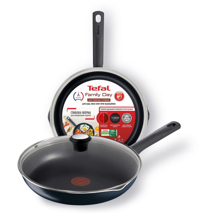 Сковорідка з кришкою Tefal Family Day 24 см