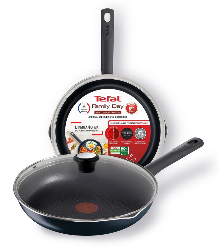 Сковорідка з кришкою Tefal Family Day 26 см