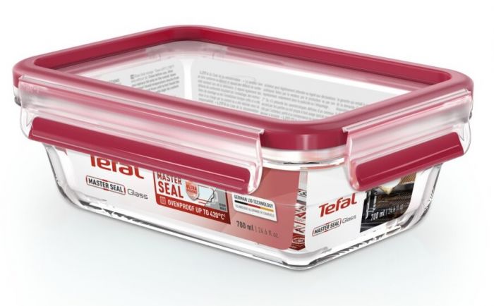 Форма универсальная с крышкой TEFAL MASTERSEAL GLASS7 700 мл, скло