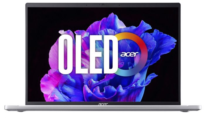 Ноутбук Acer Swift Go 14"  SFG14-71 14"  2.8K OLED, Intel i7-13700H, 16GB, F1TB, UMA, Win11, сріблястий