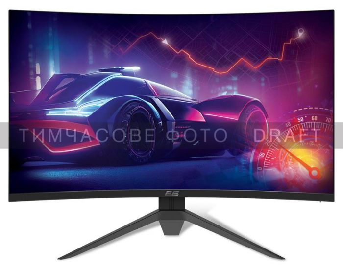 Монітор 2E GAMING 27" G2723BV HDMI, DP, VA, 2560x1440, 165Hz, 1ms, CURVED, FreeSync