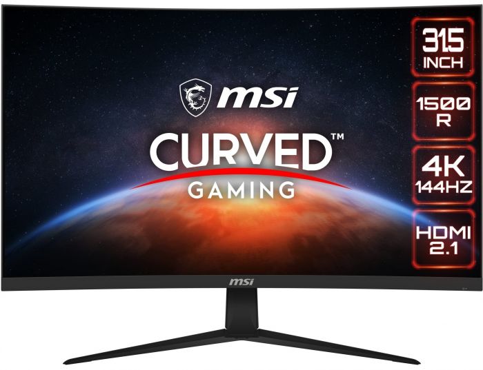 Монітор LCD 31.5" MSI G321CU 2xHDMI, DP, USB-C, VA, 3840x2160, 144Hz, 1ms, 114%sRGB%, CURVED