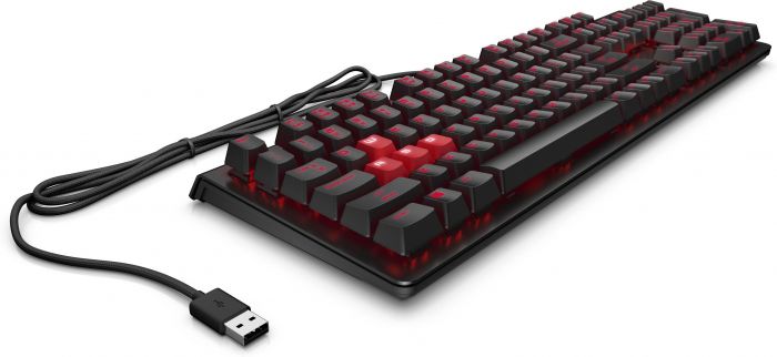 Клавіатура HP OMEN Encoder LED 104key Cherry MX Red USB Black