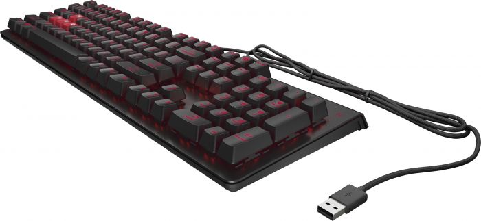 Клавіатура HP OMEN Encoder LED 104key Cherry MX Red USB Black