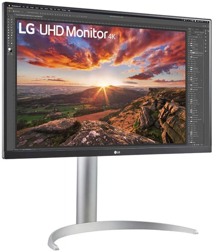 Монітор LG 27" 27UP850N-W 2xHDMI, DP, USB-C, MM, IPS, 3840x2160, DCI-P3 95%, FreeSync, Pivot, HDR400