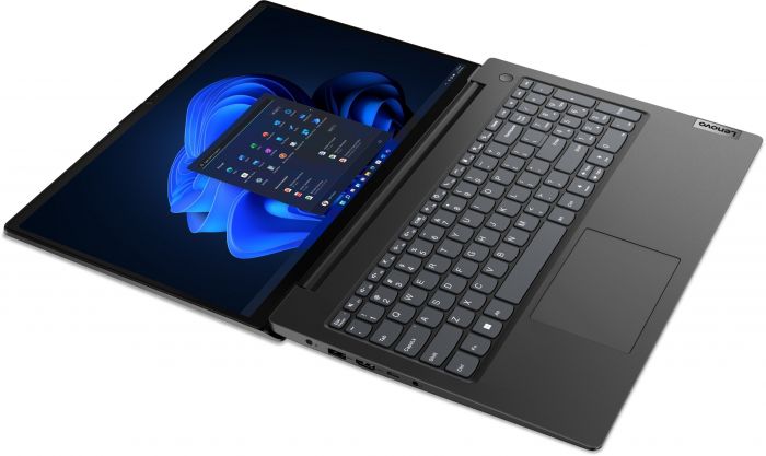 Ноутбук Lenovo V15 15.6" FHD IPS AG, AMD R5-7520U, 8GB, F256GB, UMA, DOS, чорний