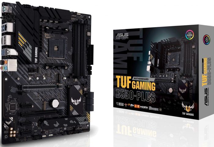 Материнcька плата ASUS TUF GAMING B550-PLUS sAM4 B550 4xDDR4 M.2 HDMI DP ATX