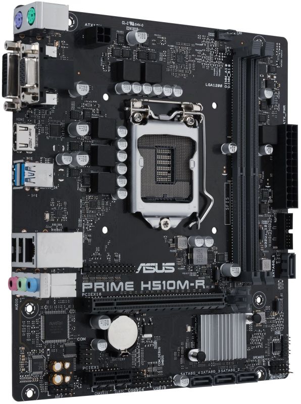 Материнcька плата ASUS PRIME H510M-R-SI s1200 H510 2xDDR4 HDMI DVI D-Sub mATX White BOX WITH ACCESSORY