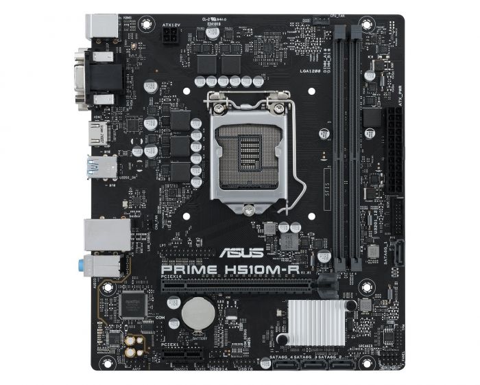 Материнcька плата ASUS PRIME H510M-R-SI s1200 H510 2xDDR4 HDMI DVI D-Sub mATX White BOX WITH ACCESSORY