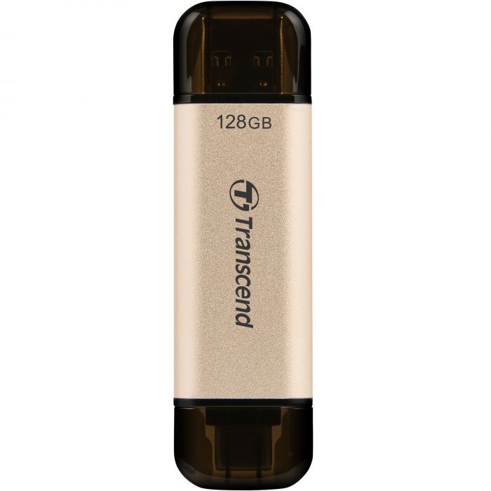 Накопичувач Transcend 128GB USB 3.2 Type-A + Type-C JetFlash 930 Black R420/W400MB/s