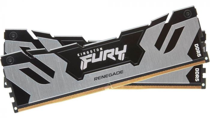 Пам'ять ПК Kingston DDR5 64GB KIT (32GBx2) 6000 Renegade Silver XMP