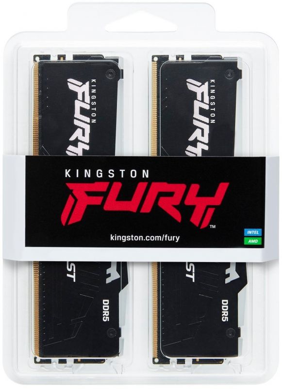 Пам'ять ПК Kingston DDR5 32GB KIT (16GBx2) 6000 FURY Beast RGB