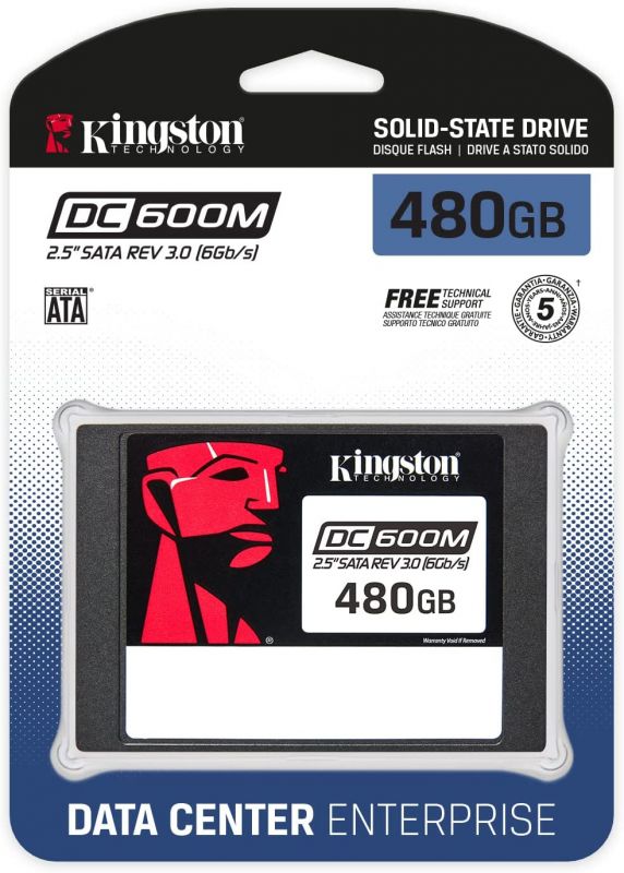 Накопичувач SSD Kingston 2.5"  480GB SATA DC600M