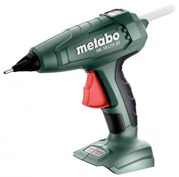 Клеєвий пістолет акумуляторний Metabo HK 18 LTX 20, 18В, діаметр 11мм, 20г/хв, 200/130 градусів, 0.4кг, без АКБ та ЗП