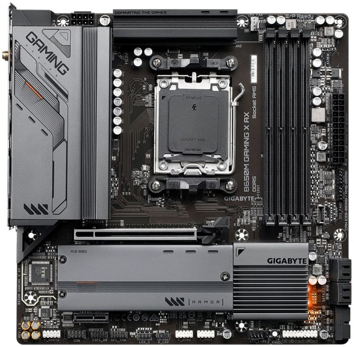 Материнська плата GIGABYTE B650M GAMING X AX sAM5 B650M 4xDDR5 M.2 HDMI DP mATX