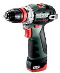 Шурпокрут-дриль Metabo POWERMAXX BS BL Q, акумуляторний, 2*12В, 2 Аг, 0-400/0-1500об/хв, патрон 1-10мм, 20/38Нм, кейс, 0.8кг Шурпокрут-дриль Metabo POWERMAXX BS BL Q, акумуляторний, 2*12В, 2 Аг, 0-400/0-1500об/хв, патрон 1-10мм, 20/38Нм, кейс, 0.8кг