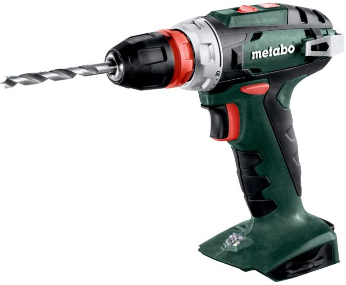 Шурпокрут-дриль Metabo BS 18 QUICK, акумуляторний, 18В, 0-450/0-1600об/хв, патрон 1-10мм, 24/48Нм, metaBOX 145, 1.3кг, без АКБ та ЗП