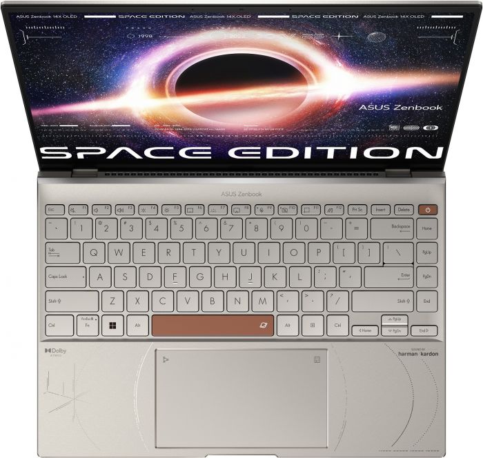 Ноутбук ASUS Zenbook 14X Space Edition UX5401ZAS-KN027X 14" 2.8K OLED, Intel i9-12900H, 32GB, F1TB, UMA, Win11P, Титан