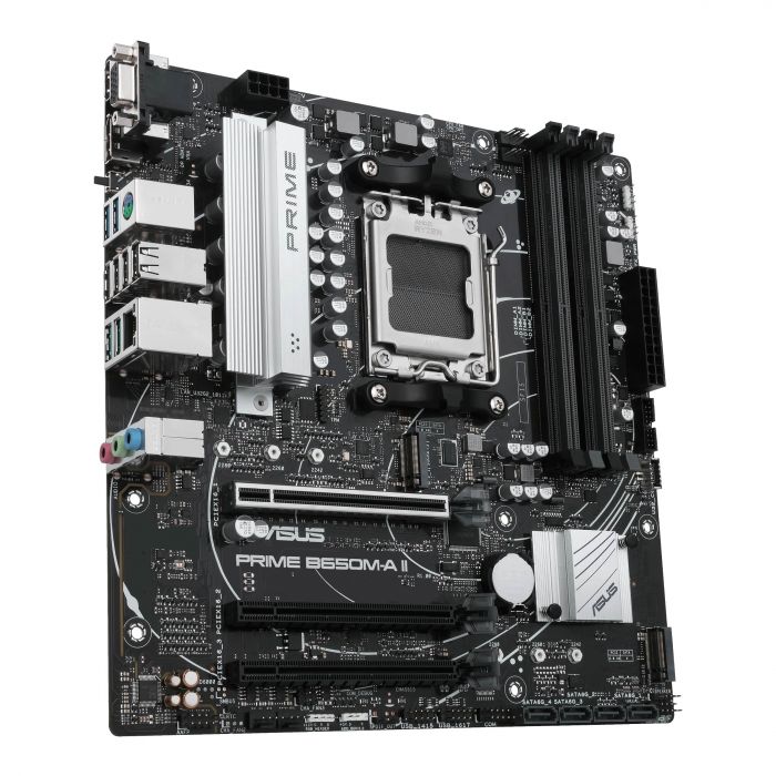 Материнcька плата ASUS PRIME B650M-A II sAM5 B650 4xDDR5 M.2 D-Sub HDMI DP mATX