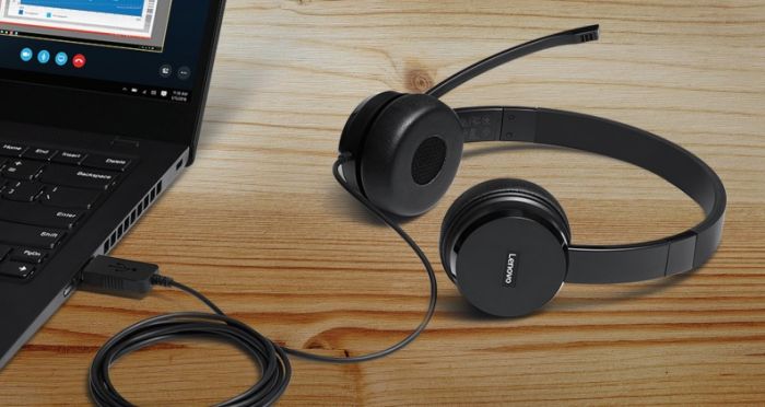 Гарнітура Lenovo 100 USB Stereo Headset