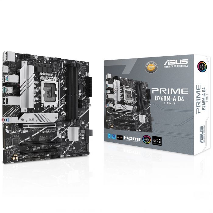 Материнcька плата ASUS PRIME B760M-A D4 s1700 B760 4xDDR4 M.2 HDMI DP mATX