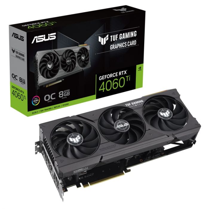 Відеокарта ASUS GeForce RTX 4060 Ti 8GB GDDR6X OC GAMING TUF-RTX4060TI-O8GGAMING