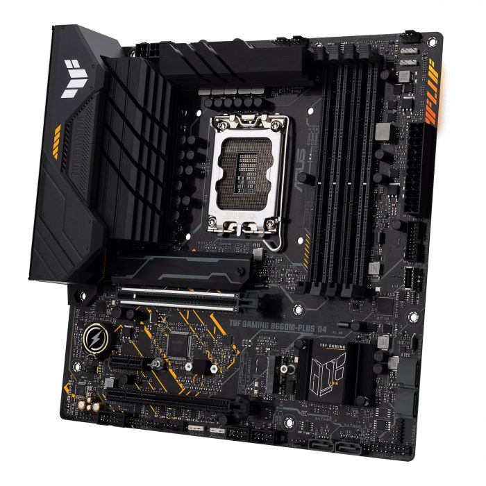 Материнcька плата ASUS TUF GAMING B660M-PLUS D4 s1700 B660 4xDDR4 M.2 HDMI DP mATX